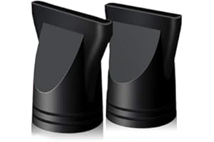 ERIOCTRY 2PCS Plastic Salon Hair Dryer Nozzle Replacement Narrow Concentrator Replacement Blow Flat Hair Drying Nozzle Black