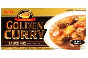 S&B Golden Curry Sauce Mix Hot, Product of Japan, 220 Gram