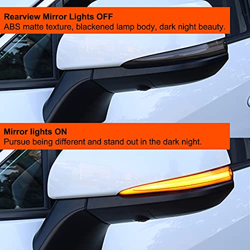LED Side Mirror Turn Signal Lights fit for Toyota RAV4 Velltire