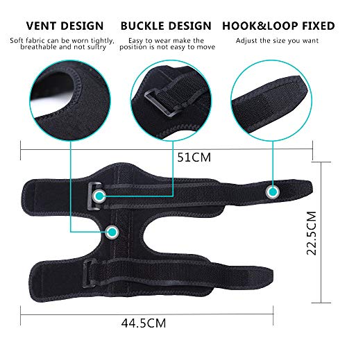 image for MIS1950s Adjustable Elastic Non-Slip Ankle Sleeve: Maximum Support Com