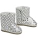 Doll Boots Silver Sequins, 18 Inch Doll Shoes Fits 18 Inch American Girl Dolls & More! Silver Sequin Gray Doll Boots