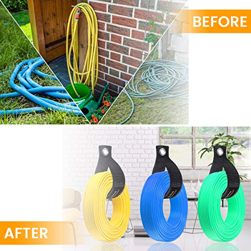 MOHOO Heavy Duty Storage Straps, Heavy Duty Hook and Loop Storage Straps for Extension Cords Storage, Cables, Hoses, Rope, Garage Organization, Shop, Home, Boat and RV, Pack of 6 with 2XL 2L 2M - Thumbnail 6