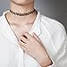 Choker Necklace Black Velvet Choker Set Necklaces for Women Girls(6 Pcs)