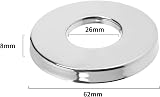 Be In Your Mind 4PCS Stainless Steel Shower Pipe Covers 26mm Hole Cover Chrome view 4