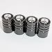 US85 Mercedes Benz Logo Emblem Auto Car Wheel Tire Air Valve Caps Stem Cover Accessories Decoration Birthday Gift (Black Chrome)