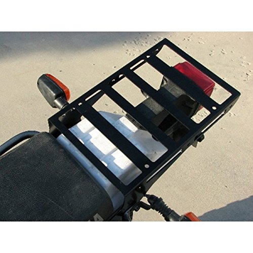 Cargo Rack Luggage Carrier Utility Rear Tail Holder Black Powdercoat fits: 92-07 Yamaha XT225 - Immix Racing - 100-003-black - Thumbnail 3