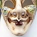 ZjpMask Green Full Face Venetian Jester Mask Masquerade Mardi Gras Wall Decorative Art Collection