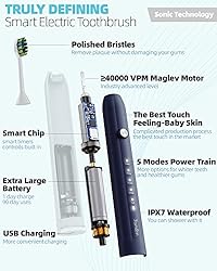7AM2M Sonic Electric Toothbrush for Adults and