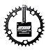 FSA Pro Road Chainring, 110x34t, Black