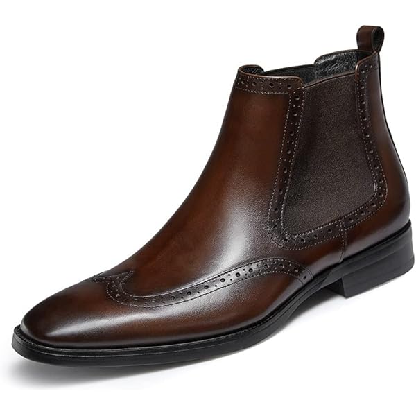 gifennse mens chelsea boots leather dress boots for men GIFENNSE Mens Chelsea Boots Leather Dress Boots for Men