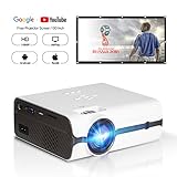 DOACE P3 HD 1080P Video Projector with Portable Screen 100