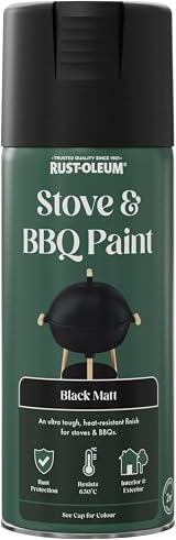 Rust-Oleum Stove & BBQ Spray Paint Black Matt 400ml High Temp view 8