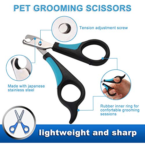 Dorakitten Pet Scissors,Dog Grooming Scissors Pet Beauty Scissors Dog Thinning Scissors Dog Barber Scissors Professional Hairdressing Pet nail clippers for Animal