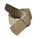JasGood Mens Nylon 1.5in Width Adjustable Belt With Military Plastic Buckles