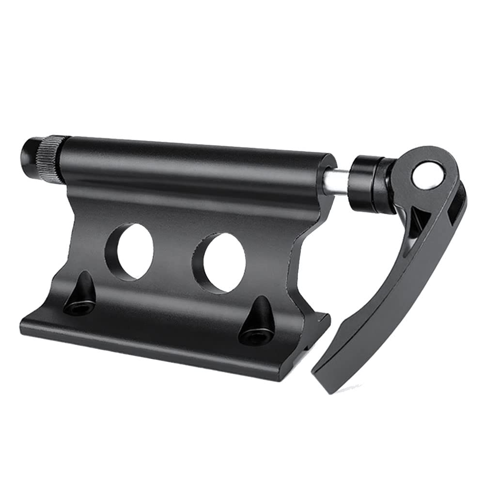 Fowecry Bike Front Fork Quick Release Retaining Clip Dismountable Attaching Clamp Portable Cycling Part, Black