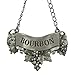 Embossed Pewter Liquor Bottle or Decanter Label Bourbon