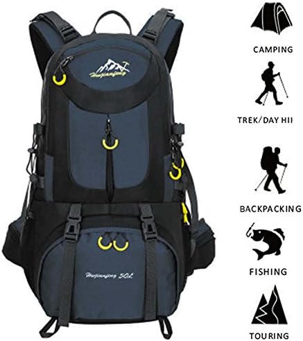 Hiking Backpack, Fredhome 50L Multipurpose Men Women Daypack Backpacking Trekking Bag for Climbing,Camping,Mountaineering and Travel (Dark Blue)