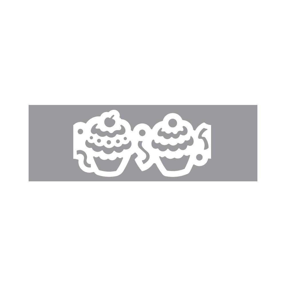 RAYHER Muffin Chain Border Puncher, Black and White — image 1