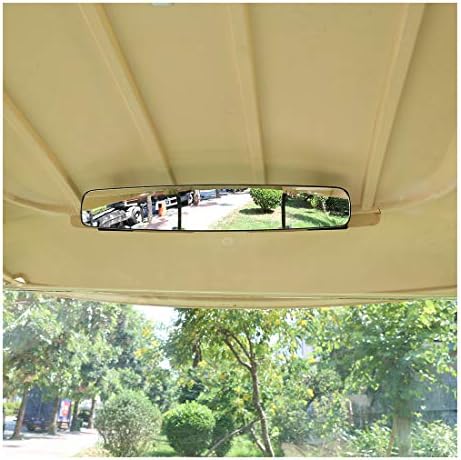 10L0L Wide Rear View Mirror for EZGO, Club Car, Yamaha, Universal 16.5 inch Panoramic Golf Cart Rear View Mirror 10L0L Wide Rear View Mirror for EZGO, Club Car, Yamaha, Universal 16.5 inch Panoramic Golf Cart Rear View Mirror