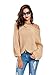 Women's Casual Crew Neck Knit Sweater Loose Pullover Cardigan