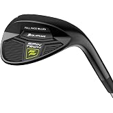 Orlimar Spin Tech FF, Full Face Golf Wedge Set or Individual Wedges | Right / Left Handed, 52/56/60/64 Degree, Versatile Sole, Black, Copper or Rainbow PVD Finish, Laser Engraved Face, for Men