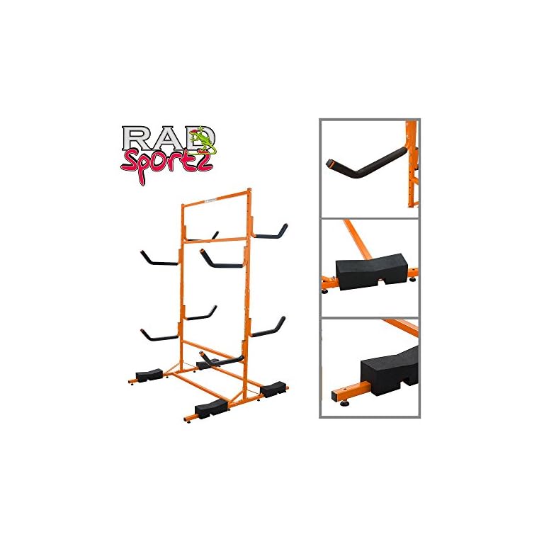 RAD Sportz Tall Stand Freestanding Heavy Duty Kayak Rack Two Kayak