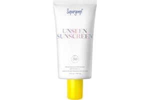 Supergoop! Unseen Sunscreen - SPF 50 - Clear & Invisible Face Sunscreen + Broad Spectrum + Makeup-Gripping Primer - Weightless, Scentless, Oil Free - For All Skin Types & Tones - 2.5 fl oz