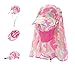 Sun Caps Fishing Hats Neck Face Flap Cover Solar Protection Sunscreen Garden Camouflage Sports Outdoor Hiking Beach Desert (Pink)