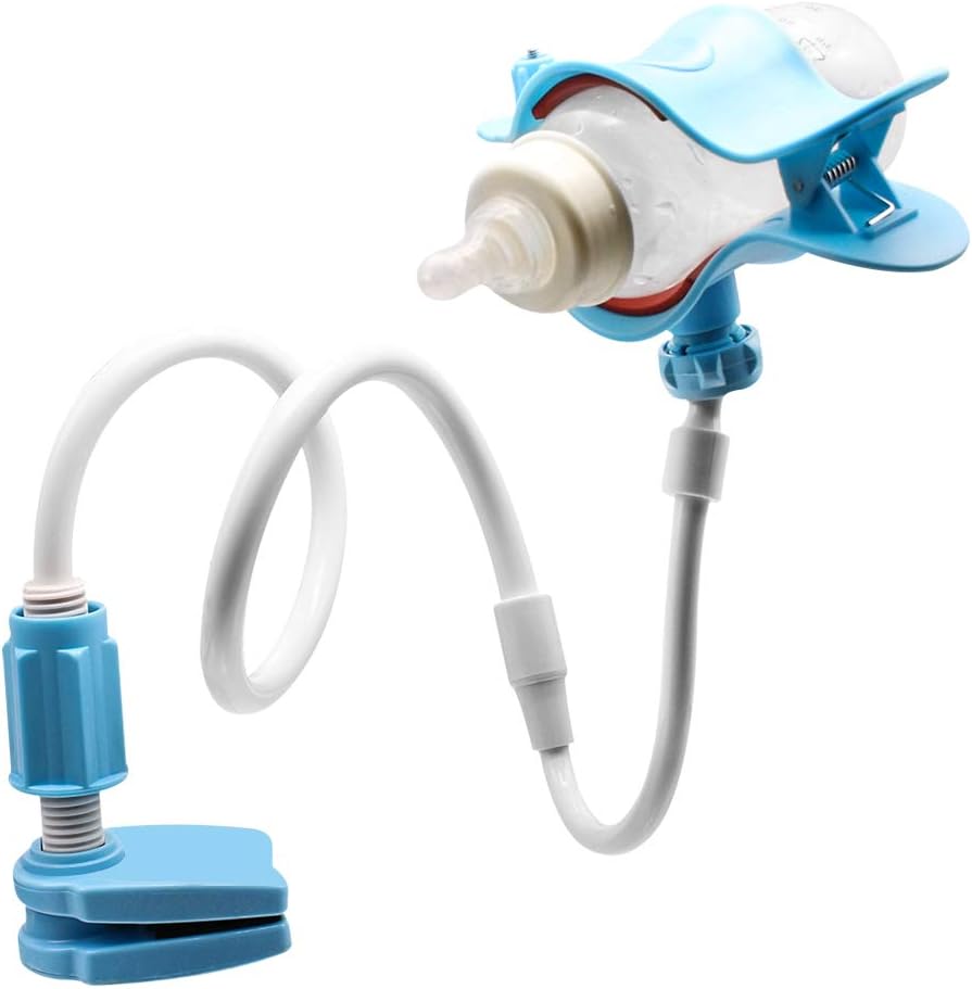 Stroller Baby Bed Bracket Multifunctional 360º Rotating Twin Breastfeeding Bracket Blue