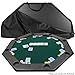 51 X 51 Inch Octagon Padded Poker Tabletop GreenPoker Layout, Green