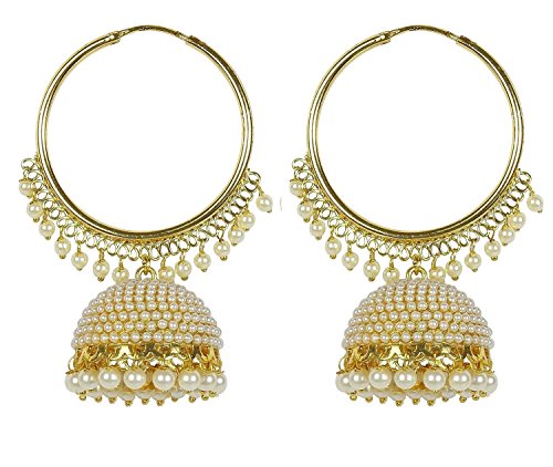 Royal Bling Stylish Traditional Indian Jewelry Hoop Jhumki Jhumka Earrings for Women