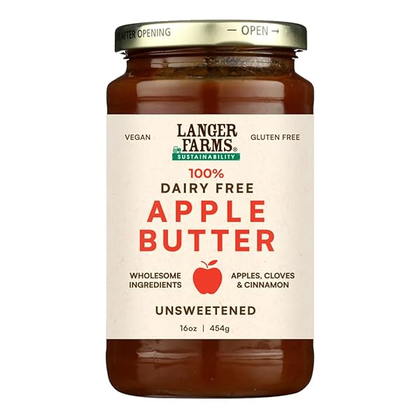 LANGER FARMS UNSWEETENED APPLE BUTTER, PACKAGING MAY VARY,...