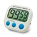 Digital Kitchen Countdown Timer, Silent Flashing/Beeping Mini Portable Button Lcd Timer with Stand and Magnetic Back for Kids, Teachers, Classroom, Cooking, Chef, Homework, Spa, Learning, Office.