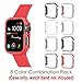 8 Pack Fintie Case Compatible with iWatch SE 44mm Series 6 5 4, Slim Lightweight Hard Protective Bumper Cover