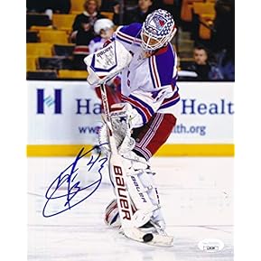 Martin Biron New York Signed/Autographed 8x10 Photo JSA 157321