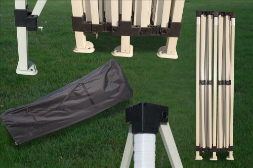 10'x20' Pop up Canopy Wedding Party Tent Instant EZ Canopy Black Red - F Model Commercial Grade Frame By DELTA - Thumbnail 7