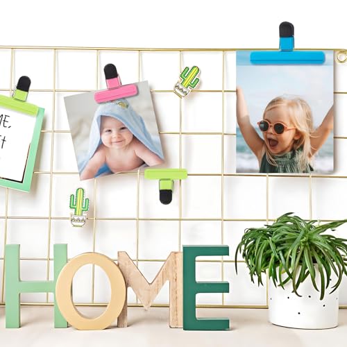 12 Pieces Clips para Bolsas de Alimentos, Pinzas para Cerrar Bolsas de Cocina Duradero, inclye 6 Clips para Comida grande de 15.5cm y 6 pequeña de 7,5 cm, Broches para Bolsas de Cocina Multicolor