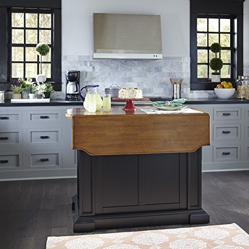 Americana Black And Distressed Oak Kitchen Island By Home Styles • 2021 Coffee Home Decor