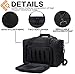 AUMTISC Pistol Range Bag Tactical Shooting Gun Range Bag with Penty of Room for Handguns Lightweight Durable(Black)