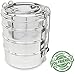Lifestyle Block Stainless Steel Tiffin Style 4-Layer Round Stacking Lunch Box