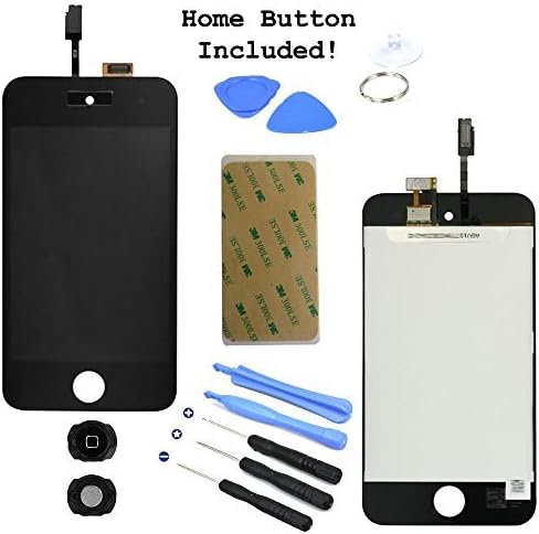 LCD Display Touch Screen Glass Panel Digitizer Black Assembly Repair Part for iPod Touch 4th Generation 4 4G 8GB 16GB 32GB 64GB