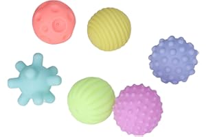 Generic Textured Sensory Ball Set Soft Elastic Grasping Infant Balls for Home, Plastic Baby Toy for Parents and Children Inte