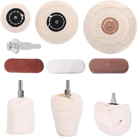Amazon Scorpiuse1 Jp 10点セット ポリッシャー用 研磨バフ 車磨き用 ウールバフ 研磨バフ綿ネル 研磨剤 バフ掛け磨き アルミ ホイール磨き 洗車用 電動ドリル用 研磨ヘッド 車輪 金属 ジュエリー セラミックス 鏡面 垢取り モップホイール ポリッシャー