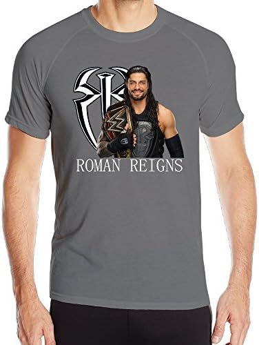 Kaye Joy Men's Roman Reigns Quick Drying Short Sleeve Sport T-Shirt DeepHeather