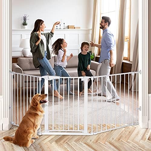 80 inch Baby Gate Extra Wide Tall Dog Pet Gate Auto Close Safety Child