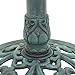 Nova Microdermabrasion 28 Inch Height Pedestal Bird Bath - Antique Green Resin Birdbath for Vintage Decoration in Outdoor Garden Courtyard