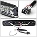Auto Dynasty Dual Row LED Smoked 3rd Third Tail High Mount Stop Brake Light Cargo Lamp Compatible with Silverado Sierra GMT800 99-07