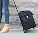 Everything Mary Black Stamped Rolling Sewing Machine Tote - Sewing Machine Case Fits Most Standard Brother & Singer Sewing Machines