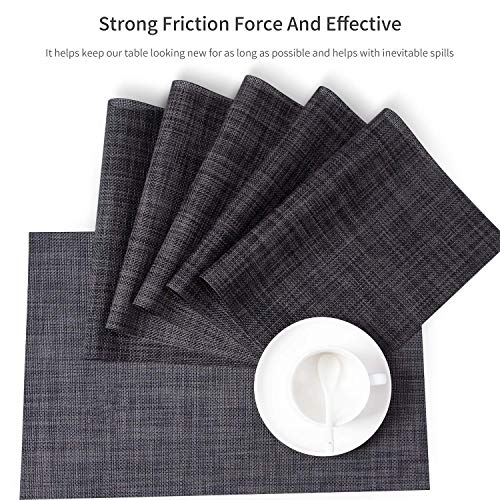 SENDAY Placemats, Set of 8 HeatResistant Placemats Stain Resistant
