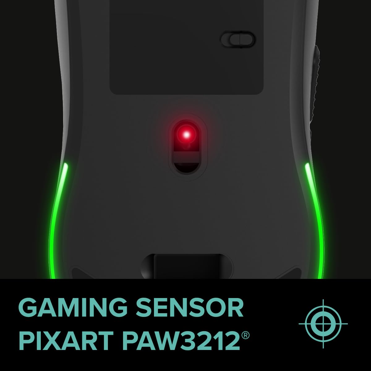 Speedlink Velox - Wireless RGB Gaming Maus kabellos mit Akku wiederaufladbar USB-C, 4800dpi, programmierbar, leicht, PixArt PAW3212, 2.4G USB-A Nano Empfänger, farbige LED Beleuchtung, schwarz 10